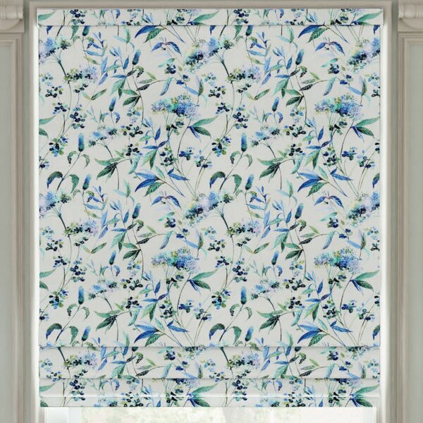 Linda Barker Yarrows Made to Measure Roman Blind Midnight-Silver