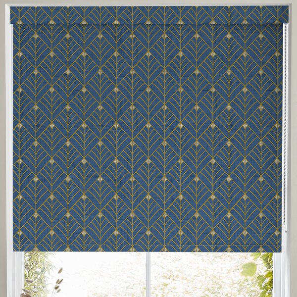 Solitaire Made to Measure Blackout Roller Blind Navy