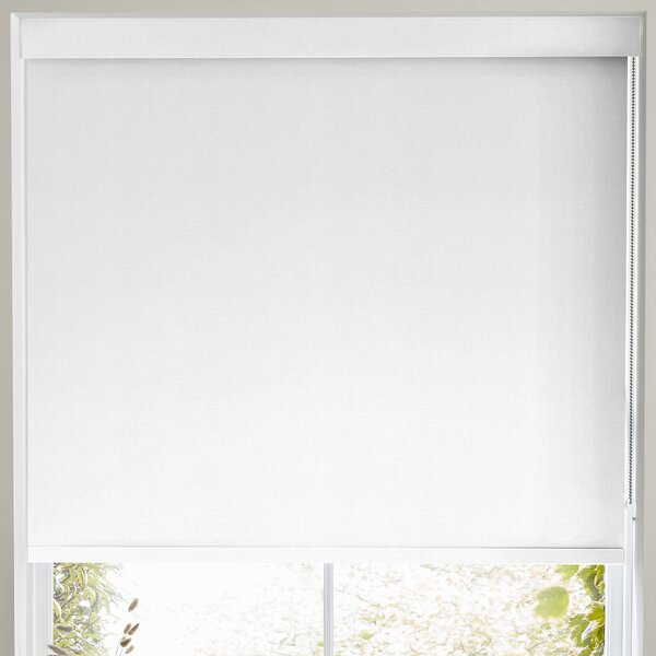 Wry Made to Measure Blackout Roller Blind White