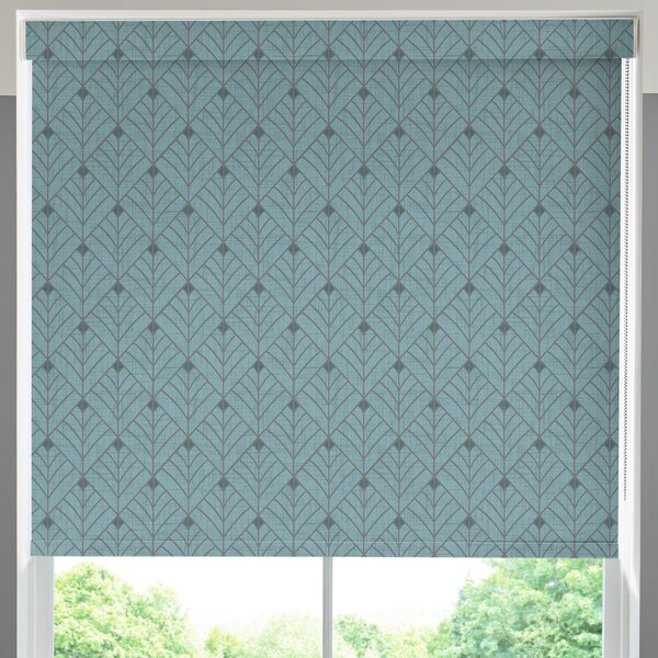 Solitaire Made to Measure Blackout Roller Blind Aqua