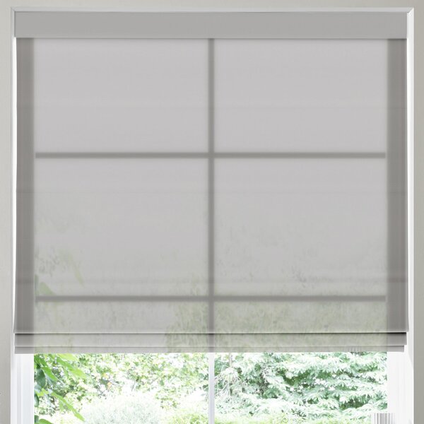 Felicity Sheer Voile Made to Measure Roman Blind Fog