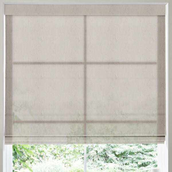 Eloise Sheer Voile Made to Measure Roman Blind Linen