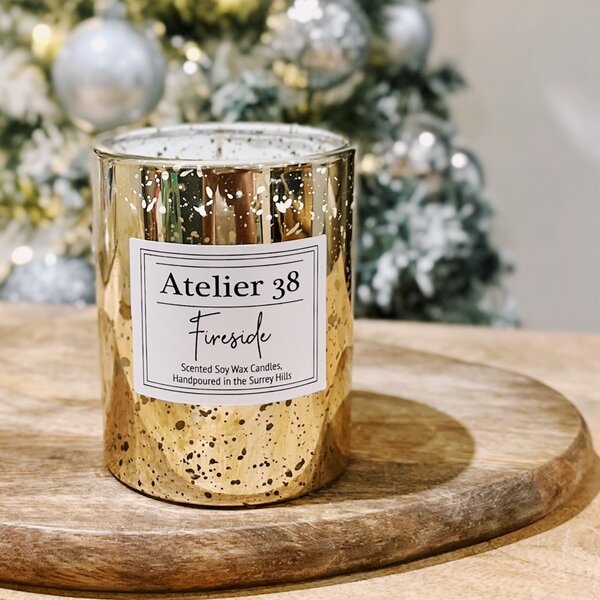 Atelier 38 Fireside Soy Candle Gold