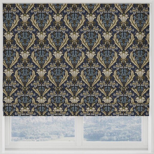 Acanthus Made to Measure Roman Blind Navy