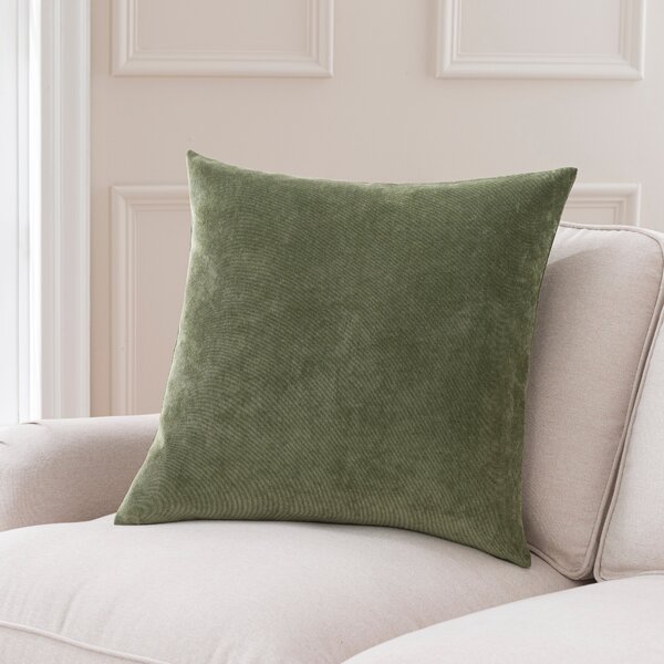 Velour Cushion Olive (Green)