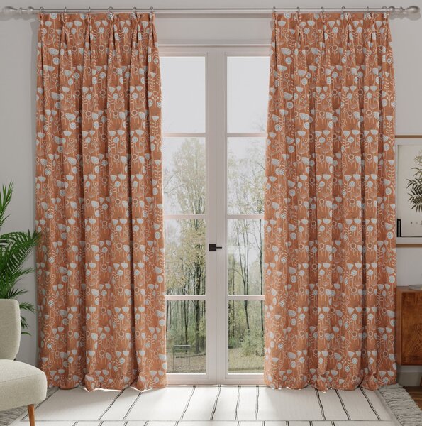 Bergen Made to Measure Curtain Burnt Orange