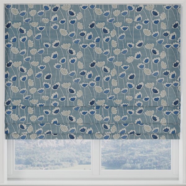 Clara Made to Measure Roman Blind Indigo