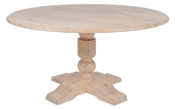 Valencia Wooden Round Dining Table In Natural