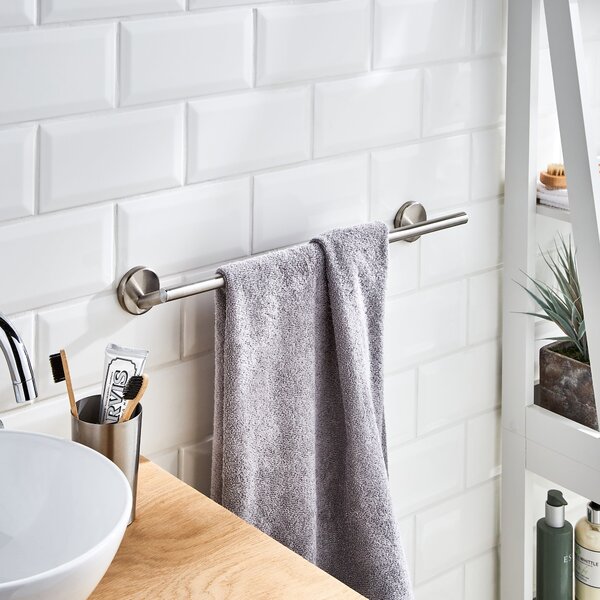 Lincoln Towel Rail Brushed Silver
