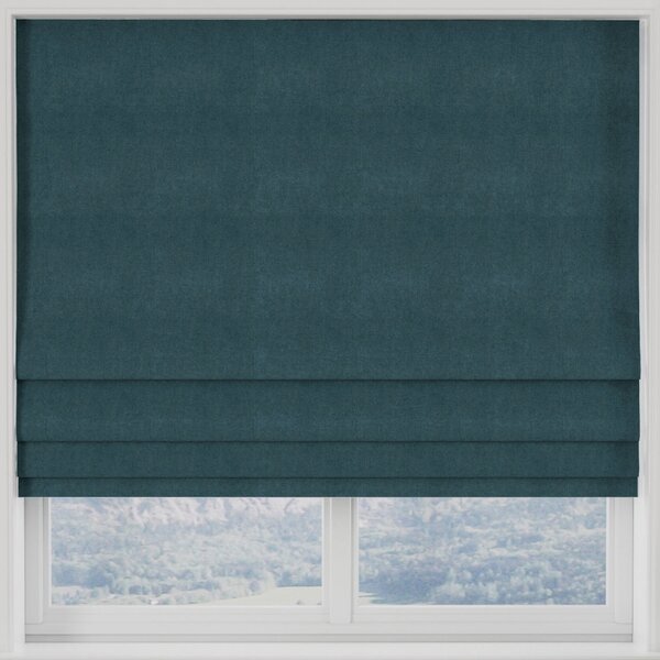 Elvira Made to Measure Roman Blind Teal
