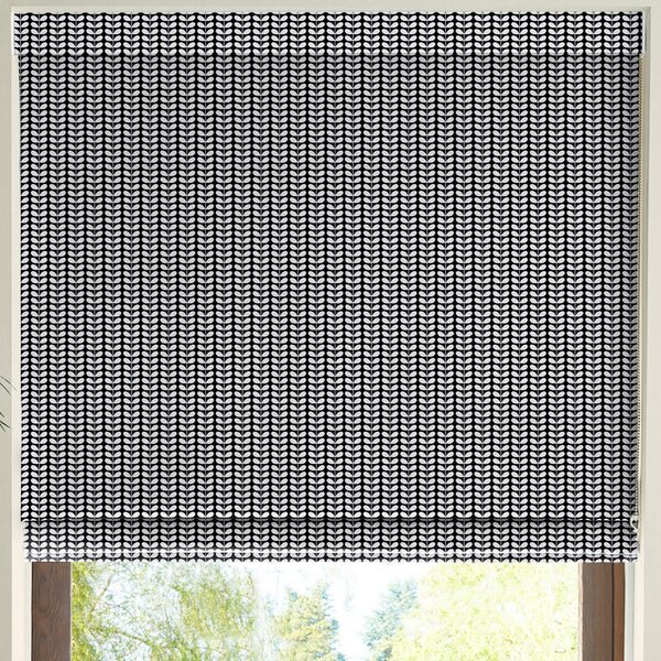 Orla Kiely Tiny Stem Made to Measure Roman Blind Whale