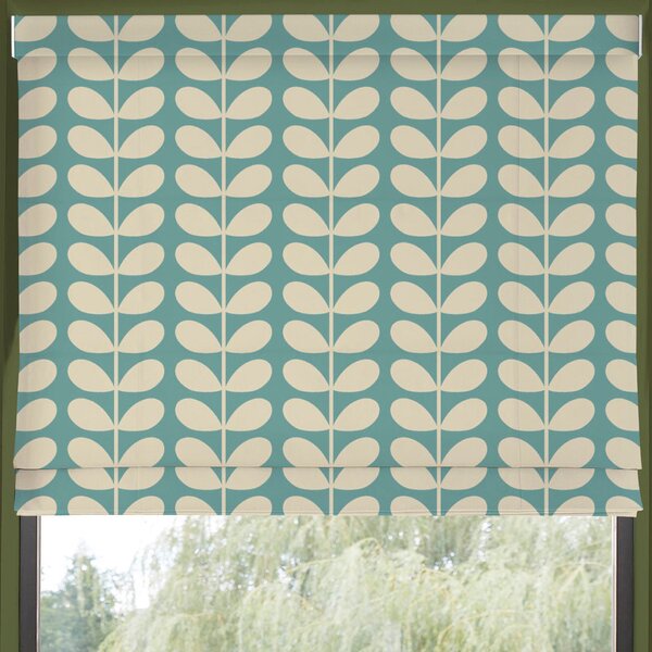 Orla Kiely Solid Stem Made to Measure Roman Blind Duckegg
