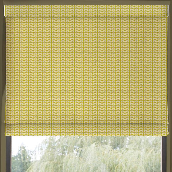 Orla Kiely Tiny Stem Made to Measure Roman Blind Yellow