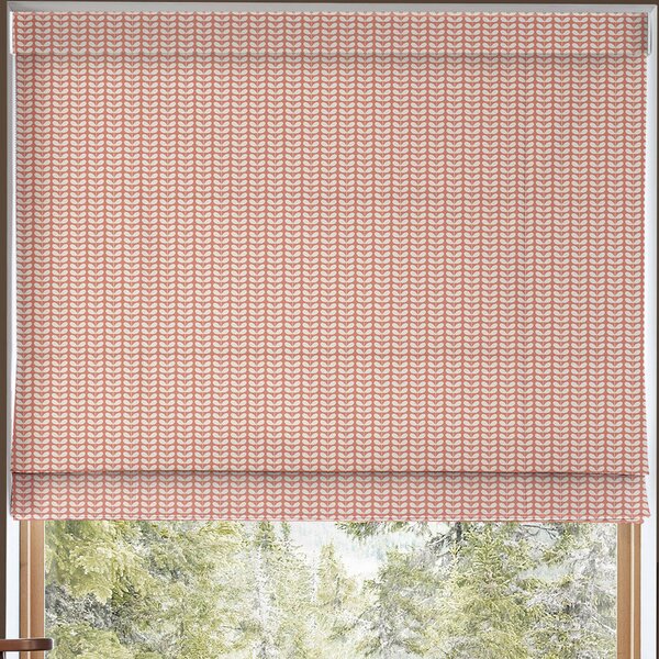 Orla Kiely Tiny Stem Made to Measure Roman Blind Pink