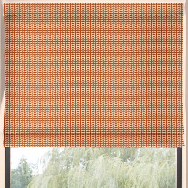 Orla Kiely Tiny Stem Made to Measure Roman Blind Tomato