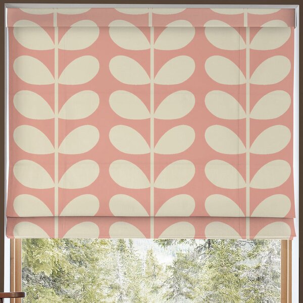 Orla Kiely Jumbo Solid Stem Made to Measure Roman Blind Pink