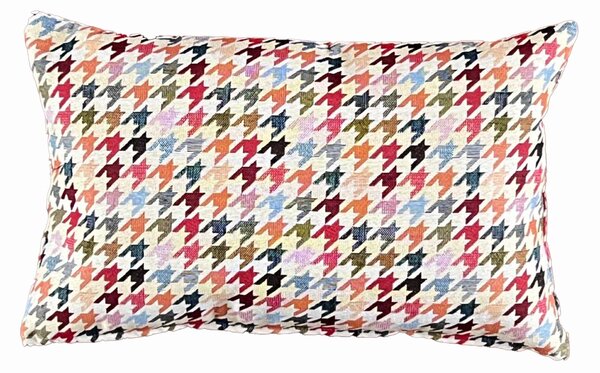 Daro Tapestry Pastel Houndstooth Rectangular Cushion