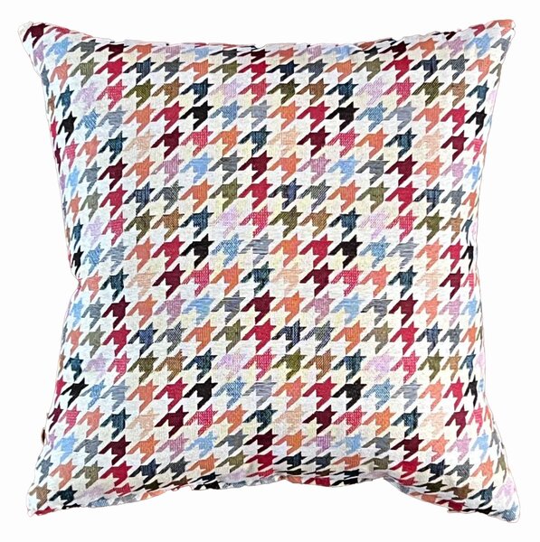 Daro Tapestry Pastel Houndstooth Square Cushion