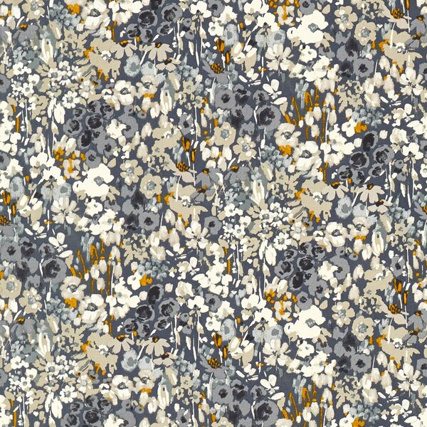 Clarke & Clarke Ennerdale Fabric Denim Saffron