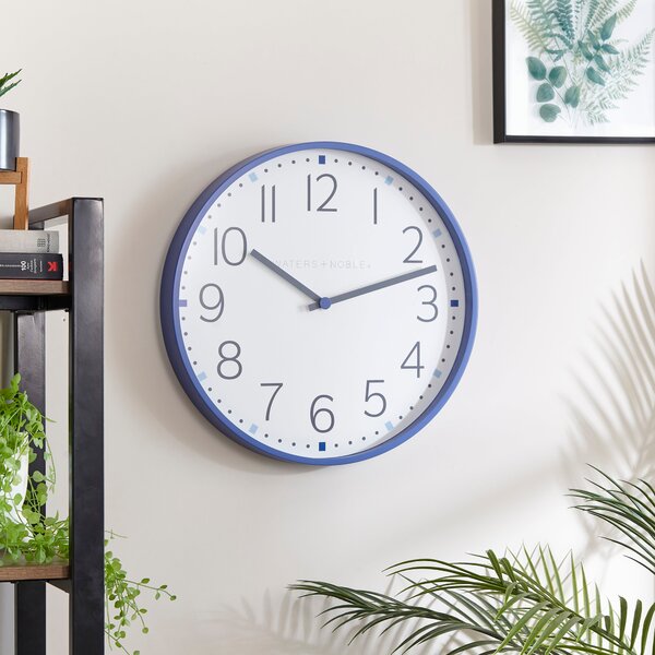 Broadway Wall Clock Blue