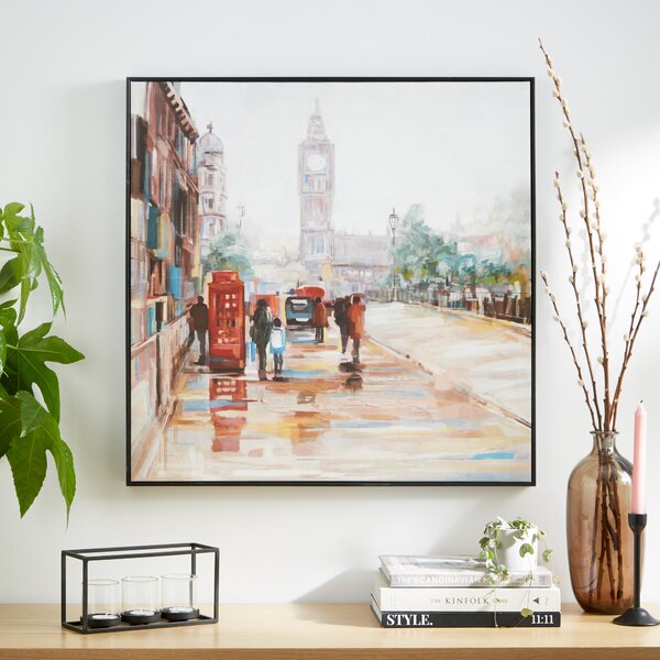 Big Ben Framed Canvas MultiColoured