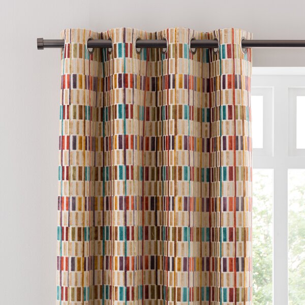 Pelosa Cut Velvet Eyelet Curtains