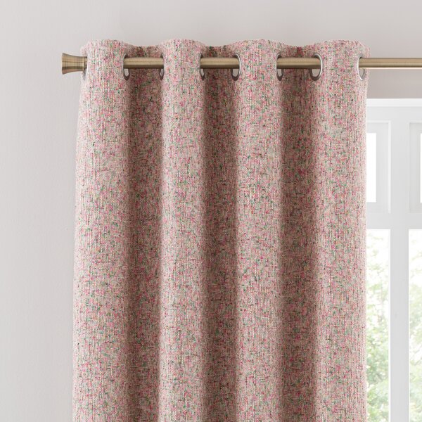 Mirabelle Eyelet Curtains Pink