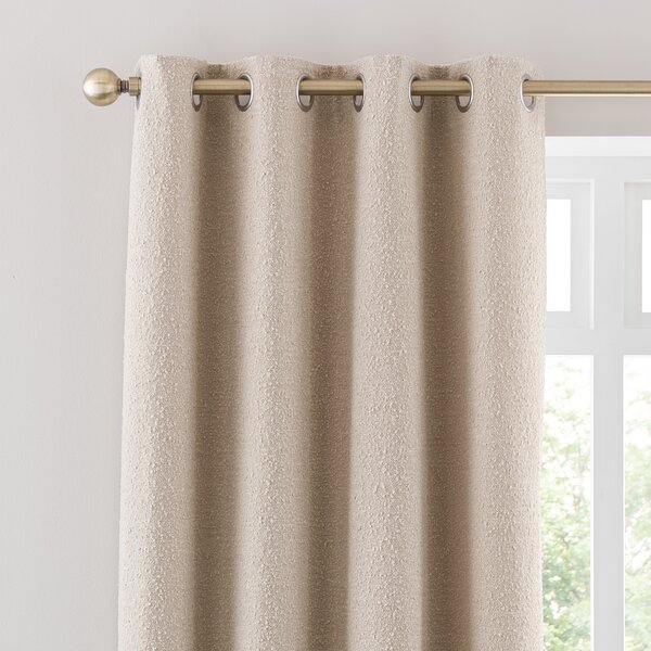 Churchgate Woodhouse Boucle Eyelet Curtains Natural