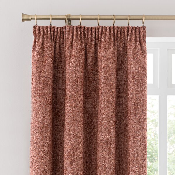 Mirabelle Pencil Pleat Curtains Rust