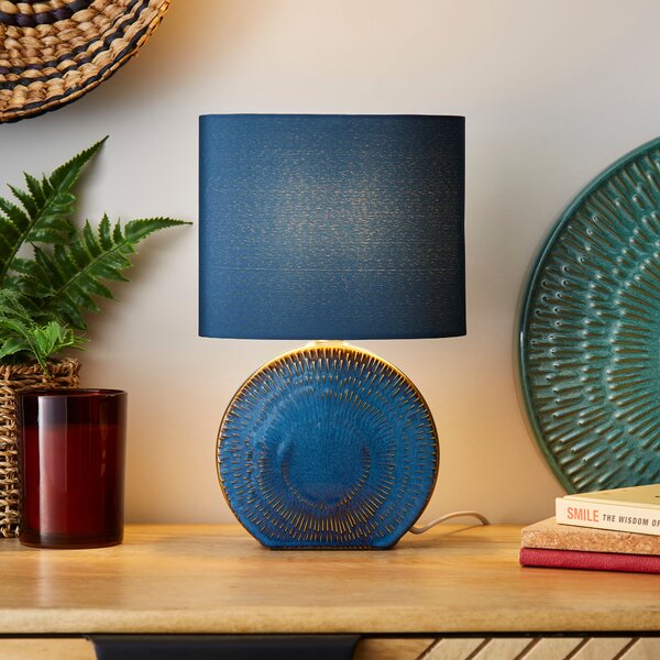 Zen Ceramic Table Lamp Blue