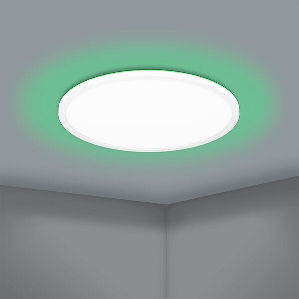 EGLO Rovito-Z Round Flush Ceiling Light White