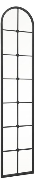 Arcus Cenestra Arched Indoor Outdoor Full Length Wall Mirror Black