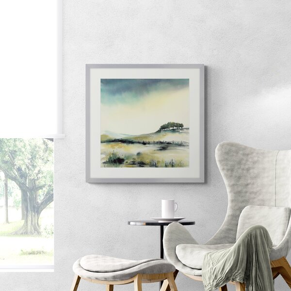 Spring Meadow by Elizabeth Baldin Framed Print Green