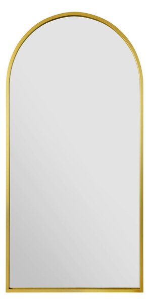 Arcus Framed Arched Leaner Wall Mirror Gold