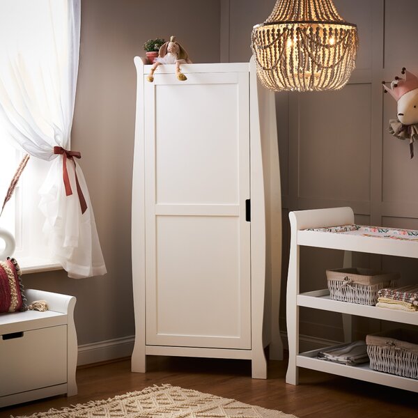 Obaby Stamford Single Wardrobe White