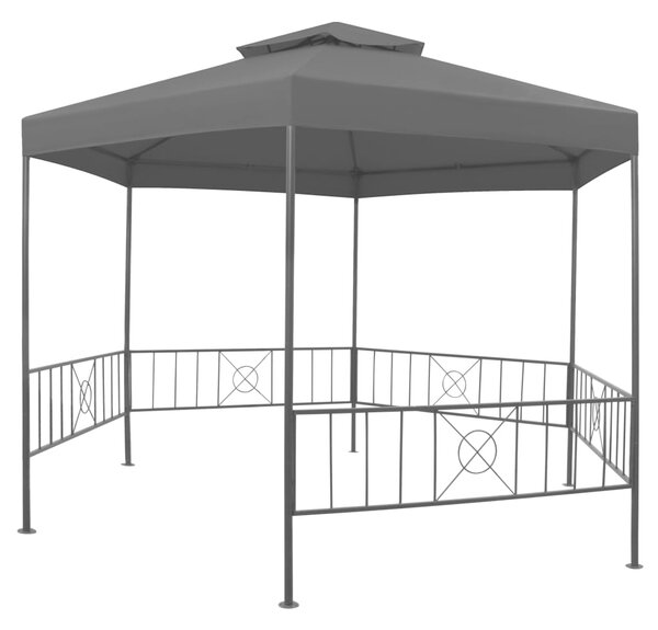 Garden Gazebo 323x275x265 cm Anthracite