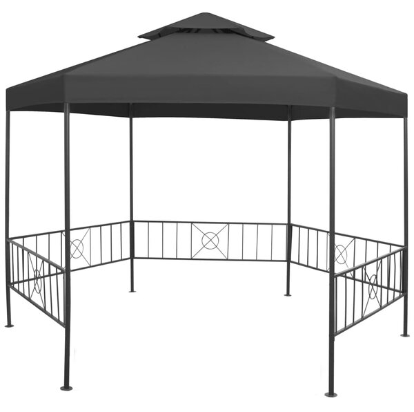 Garden Gazebo 323x275x265 cm Anthracite