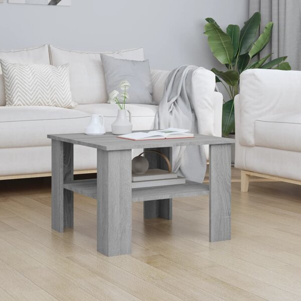 Coffee Table Grey Sonoma 60x60x42 cm Engineered Wood