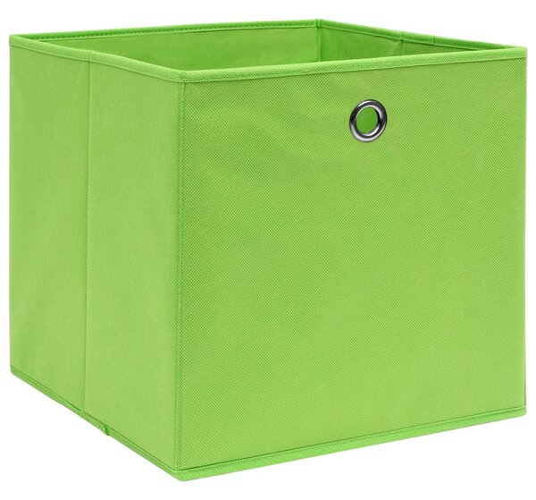 Storage Boxes 4 pcs Green 32x32x32 cm Fabric