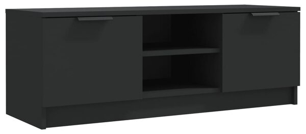 TV Cabinet Black 102x35x36.5 cm Engineered Wood