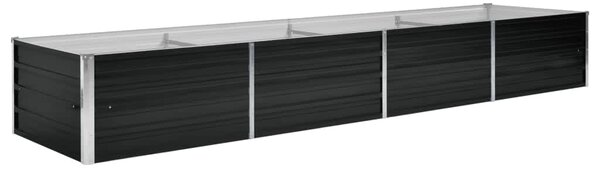 Garden Raised Bed Anthracite 320x80x45 cm Galvanised Steel