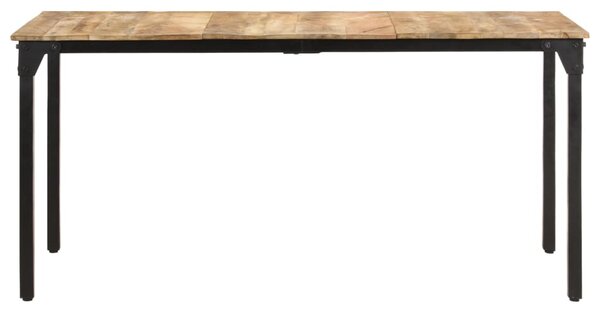 Dining Table 160x80x76 cm Rough Mango Wood