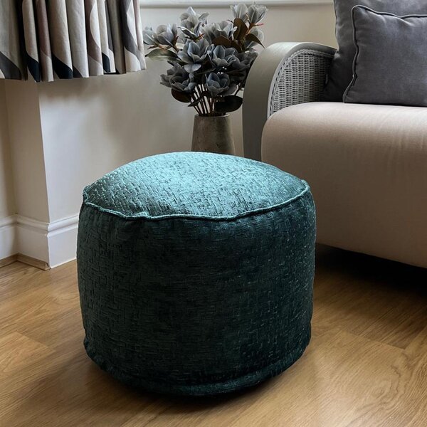 Daro Alex Round Pouffe Teal (Blue)