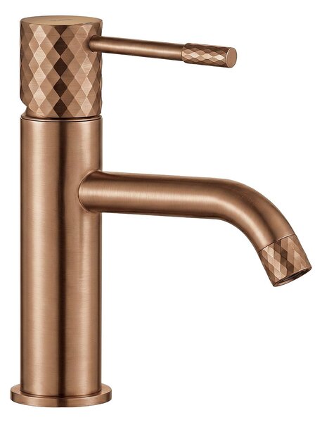 Bathroom faucet Rea Lungo Diamond Brush Copper