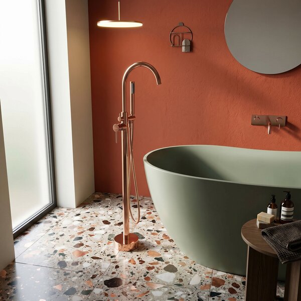 Free-standing faucet Rea Lungo Copper