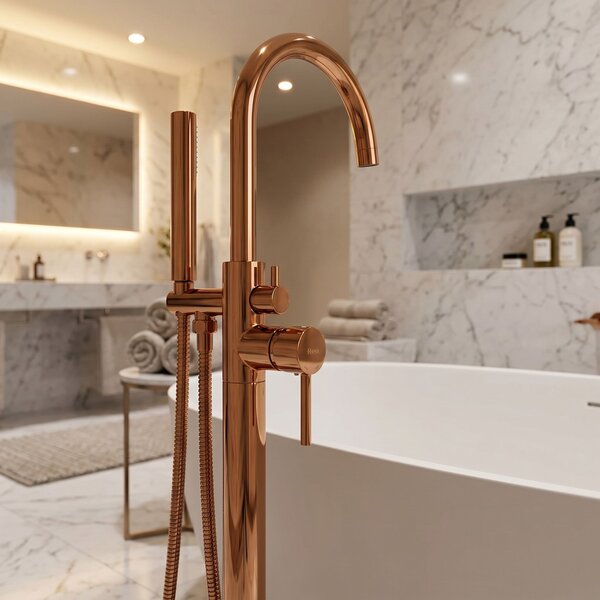 Free-standing faucet Rea Lungo Copper