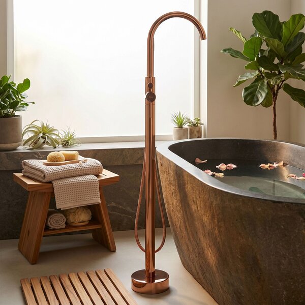 Free-standing faucet Rea Lungo Copper
