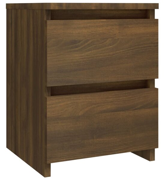 Bedside Cabinet Brown Oak 30x30x40 cm Engineered Wood