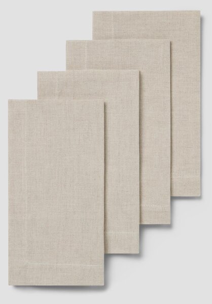 Oatmeal Linen Blend Napkins Set of 4 | Default | Piglet in Bed
