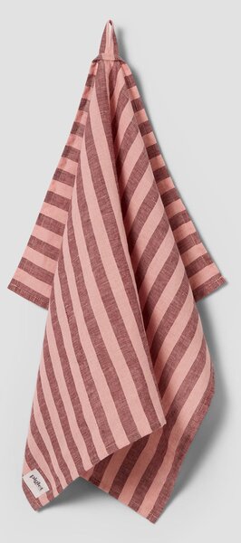 Rhubarb & Rose Pembroke Stripe Linen Blend Tea Towel | Default | Piglet in Bed